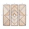 Set of 3 Brown Wood Contemporary Wall Decor 12", 35"